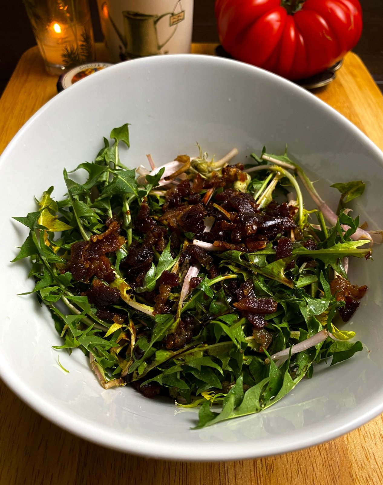 Dandelion Salad With Bacon Recipe 4923